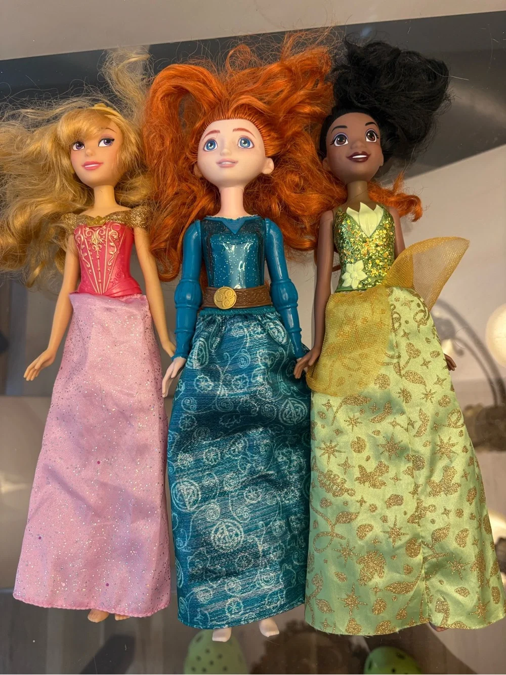Disney Princess Aurora Merida Tiana Fashion Dolls Lot of 3 11 in